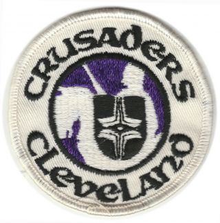 1972 - 76 Cleveland Crusaders Wha Hockey Vintage 3 " Round Defunct Team Patch