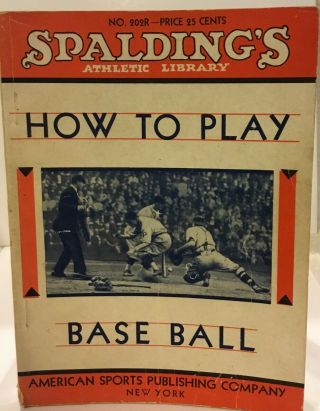 Vintage 1935 How To Play Baseball Booklet W/babe Ruth