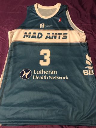 Ft Wayne Mad Ants Nba Jersey Authentic Game Worn Large G League