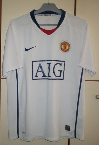 Manchester United 2008 - 2009 Away Football Shirt Jersey Nike Size M