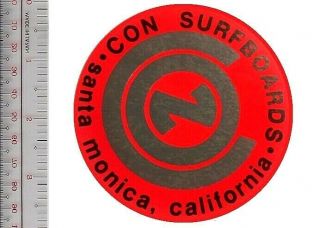 Vintage Surfing California Con Surfboards Santa Monica Venice,  Ca Patch