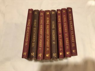 8 Volumes The Temple Shakespeare Histories