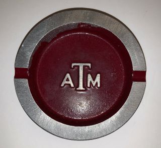 Vintage Texas A&m University Aggies Ashtray - Engineering Technology Students