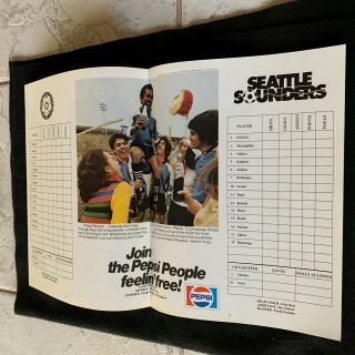 1976 NASL Soccer Program Seattle Sounders VS St.  Louis Stars Kingdome JUNE 12TH 3