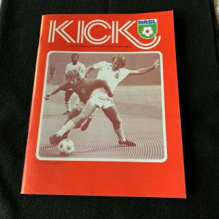 1976 Nasl Soccer Program Seattle Sounders Vs Chicago Sting Kingdome May 19th