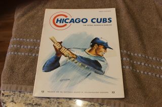 1968 Chicago Cubs V.  San Francisco Giants 32 - Page Mlb Baseball Program
