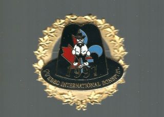 1997 Quebec International Bonspiel  Big Crown Winner  Curling Club Pin