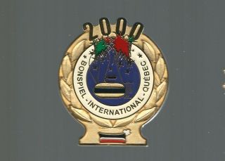 2000 Quebec International Bonspiel  Big Crown Winner  Curling Club Pin