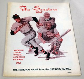 Vintage 1967 Senators Official Program & Scorecard - Not Scored Bc1242
