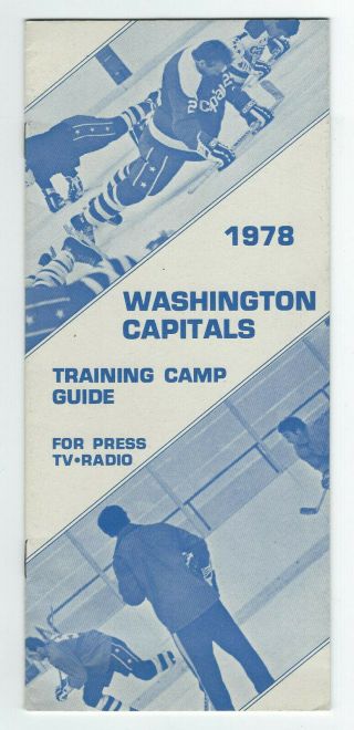 1978 Washington Capitals Training Camp Guide