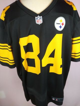 Antonio Brown 84,  Steelers,  XL Nike Color Rush Limited Jersey,  Size XL 3