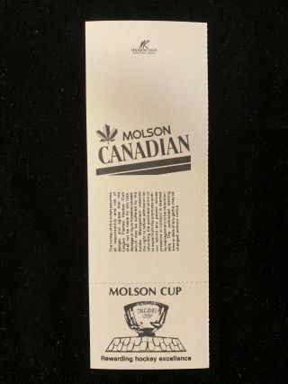 1989 NHL CALGARY FLAMES STANLEY CUP FINAL PLAYOFF TICKET GAME 4 2