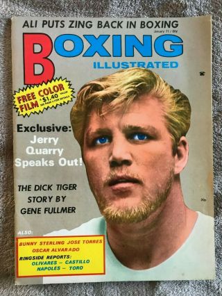 Boxing Illustrated January 1971 Ali Puts Zing Back In Boxing - Jerry Quarry Cover