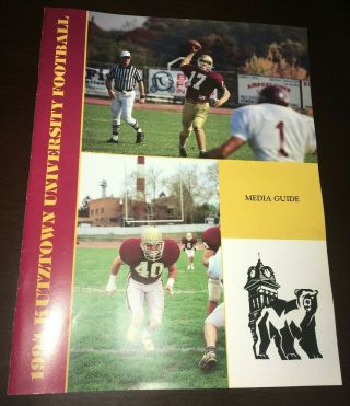 1994 Kutztown University Pa.  Football College Sports Program Media Guide