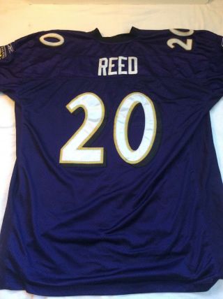 Reebok Ed Reed Baltimore Ravens Authentic Stitched Football Jersey Men 56