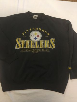 Vintage 90s Pittsburgh Steelers Sweatshirt Crewneck Mens Xl Pullover Nfl