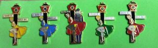 Xxx Hurley Wisc.  Sexy Hooker Set Of 5 Lions Club Pins Complete 3