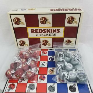 Nfl Washington Redskins - Dallas Cowboys Checkers Game 24 Helmets W/ Face Guards
