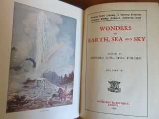 Old WONDERS OF EARTH SEA SKY Book SCIENCE GEOLOGY ASTRONOMY NATURE OCEAN STARS, 2