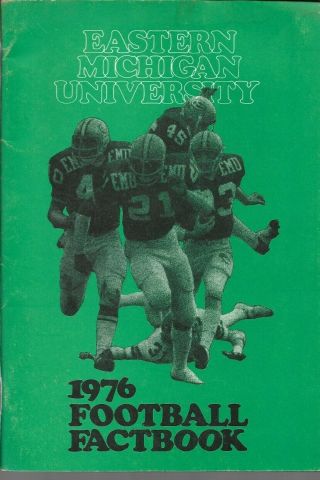 1976 Eastern Michigan Huron Football Media Guide,