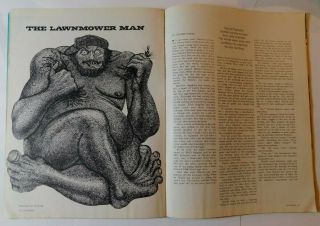 Vintage Cavalier May 1975 - Stephen King " The Lawnmower Man " (short Story) Htf
