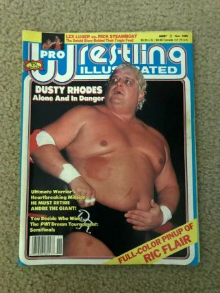 Pro Wrestling Illustrated November 1989 Dusty Rhodes Ultimate Warrior Ric Flair