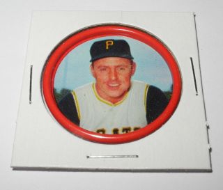 1963 Salada Junket Baseball Coin Pin 14 Bill Mazeroski Pittsburgh Pirates V5