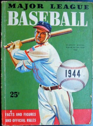 1944 Whitman Major League Baseball Facts & Figures Guide - Stan Musial