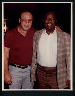 Hank Aaron & Eddie Mathews Circa 1980 