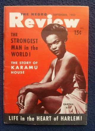 The Negro Review 1,  1953 | Eartha Kitt,  Harlem,  African American Interest