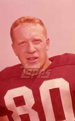 1961 Topps Football Color Negative.  Steve Junker Redskins