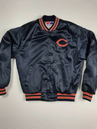 Chicago Bears Vintage Swingster Satin Jacket Men’s Size Medium Bomber