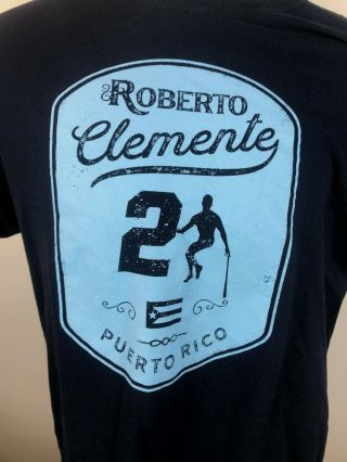 Roberto Clemente T - Shirt Puerto Rico Sz Xl Graphic Logos Pittsburgh Pirates Vguc