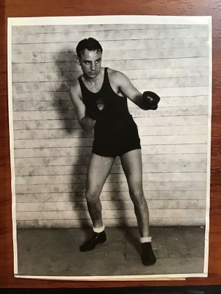 1930 Boxer Jackie Fields Welterweight Boxing Champ Press Photo V Young Corbett