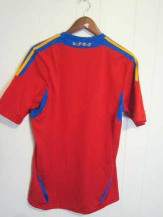 Spain 2010 World Cup Adidas Soccer Jersey Shirt M Red Climacool 2