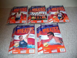 5 Wheaties Boxes Olympic Champions 1996 Summer Games Atlanta