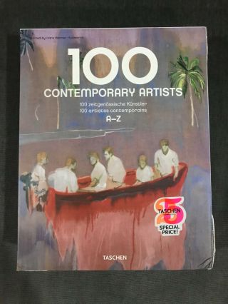 Collectible 2 Book Edition With Case Taschen: 100 Contemporary Artists 2009