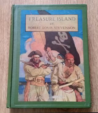 Vintage Treasure Island By Robert Louis Stevenson.  Hardback.  Illustrated.