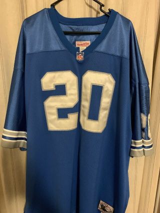 Mitchell & Ness Barry Sanders 20 Detroit Lions 1996 Throwbacks Jersey Size 58 2