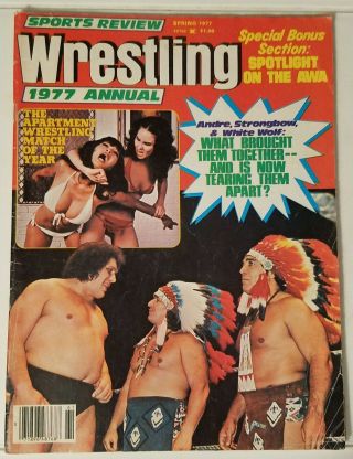Sports Review Wrestling 1977 Annual Apartment Wrestling Spring 1977