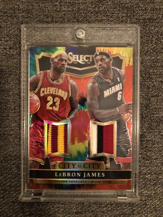 2014 - 15 Select Lebron James Tie Dye City To City Dual Patch Ssp /25