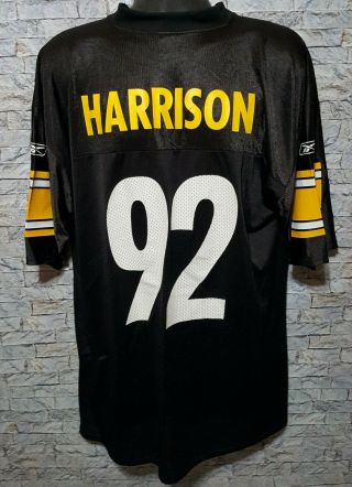 Pittsburgh Steelers 92 James Harrison Reebok Men 