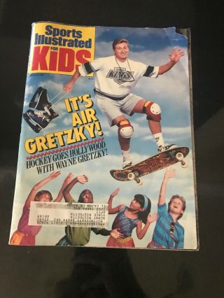 February 1989 Sports Illustrated For Kids 2 Wayne Gretzky,  Michael Jordan Card
