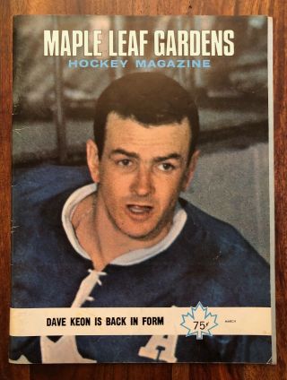 Nhl Minnesota North Stars Vs Toronto Maple Leafs Program - February 5,  1969