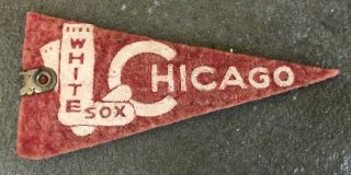 Vintage American Nut & Chocolate 1950’s Felt Pennant Chicago White Sox Baseball