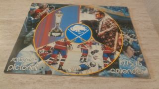 1975 - 76 Buffalo Sabres Nhl Hockey Team - Issued Calendar