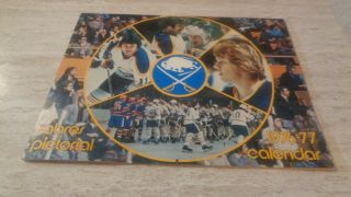1976 - 77 Buffalo Sabres Nhl Hockey Team - Issued Calendar