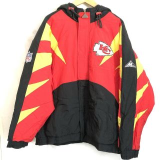 Vintage Apex Pro Line Kansas City Chiefs Nfl Windbreaker Hooded Jacket