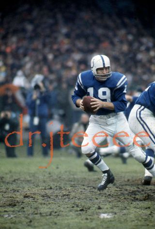 1971 Johnny Unitas Baltimore Colts - 35mm Football Slide