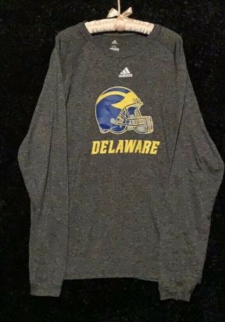 University Of Delaware Blue Hens Football Adidas T - Shirt